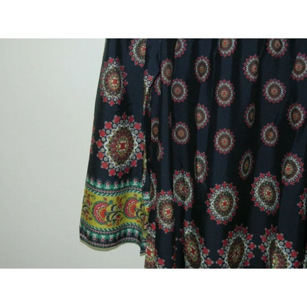 Band of Gypsies Zoe & Rose Dress Blue‎ Floral Off The Shoulder Bell Sleeves Mini